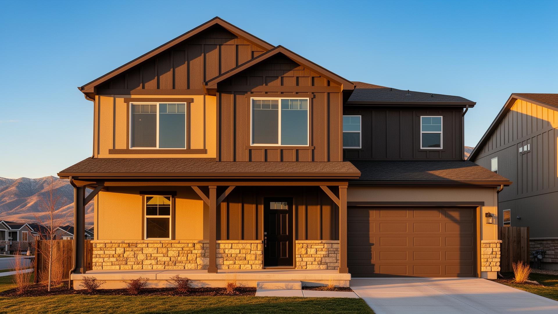 3047 S Old Emigrant Rd #C exterior at golden hour